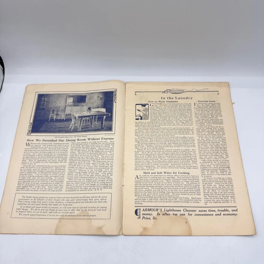 Armour's Monthly Cook Book Magazine August 1913 Vol II No 10 Tan Edwardian